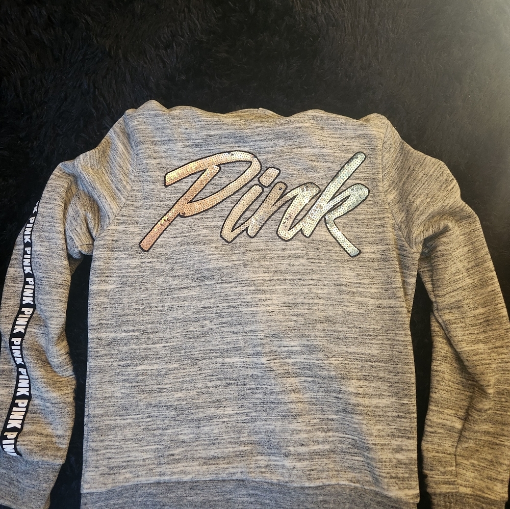 VS Pink Bling jogger set with zip up hoodie - Picture 8 of 8